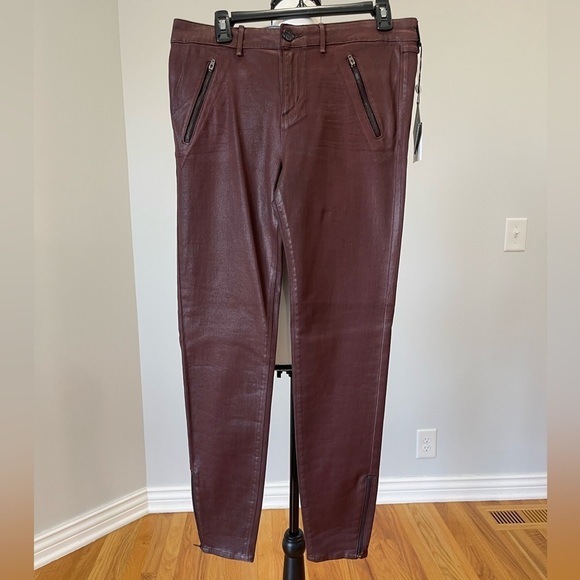 Habitual Coated Denim size 31 New Amalia Hi Rise Zippered skinny jeans concert - Picture 1 of 15